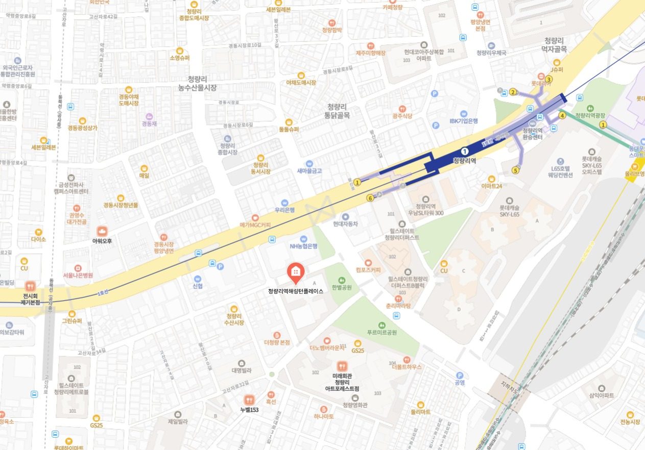 해링턴오피스텔 근거리 위치도
